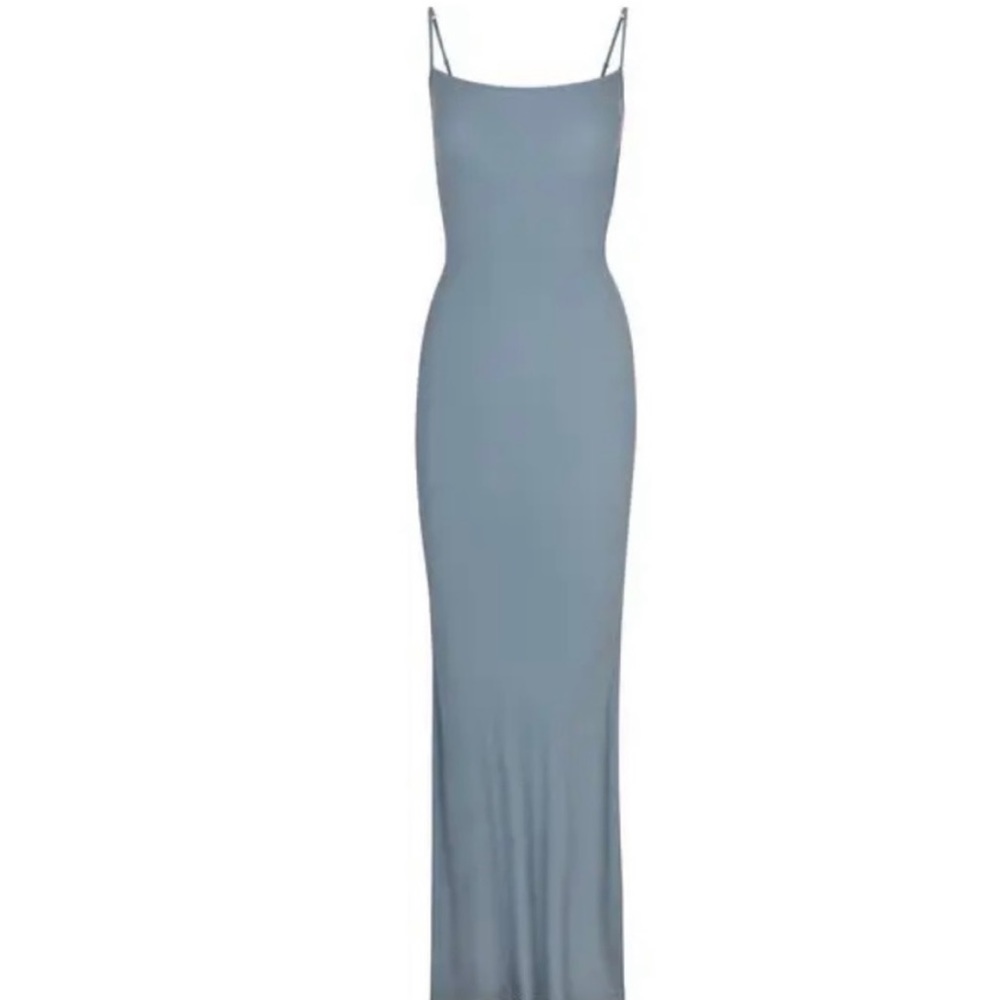 SKIMS SOFT LOUNGE SLIP DRESS / SKY